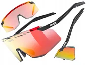 Okulary przeciwsłoneczne - Okulary rowerowe Uvex Pace Stage CV - black matt/mirror red - miniaturka - grafika 1