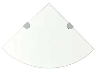 Transparentna półka narożna - Atrosa 2X - Półki do salonu - miniaturka - grafika 1