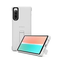 Etui i futerały do telefonów - Obudowa dla telefonów komórkowych Sony Xperia 10 IV 5G Stand Cover (XQZCBCCH.ROW) Szary - miniaturka - grafika 1