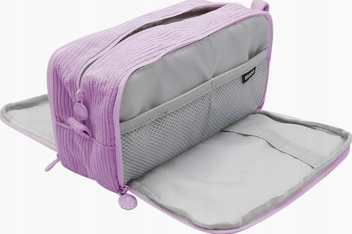 PIÓRNIK 22X8X12CM LILIOWY SZTUK 1 ORGANIZER ETUI PUDEŁKO PRZEGRÓDKI