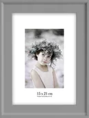 Ramki na zdjęcia - Szara ramka ścienna Styler Malaga, 22x28 cm - miniaturka - grafika 1