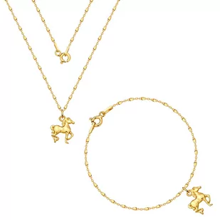 MYNESS Komplet z koniem /433/ - Zestawy biżuterii dla kobiet - miniaturka - grafika 1