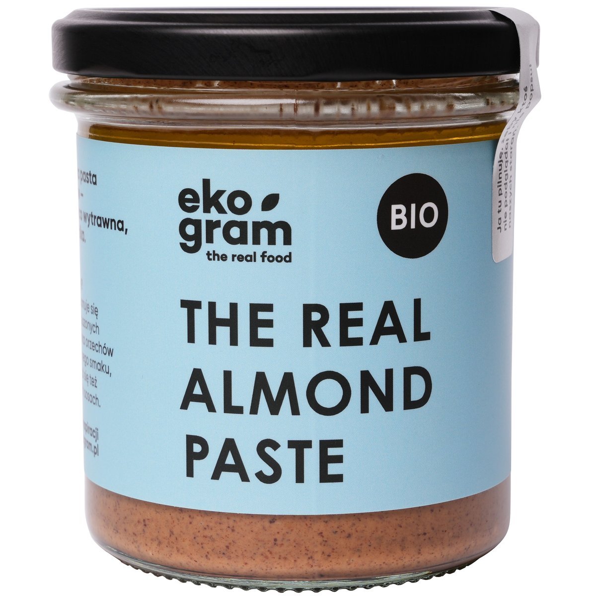 BIO PASTA Z MIGDAŁÓW MASŁO MIGDAŁOWE ZE 100% MIGDAŁÓW cer. EKO 300g Ekogram