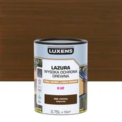 Lakiery do drewna - Lazura Wysoka ochrona Dąb ciemny satynowa 0.75 l Luxens - miniaturka - grafika 1