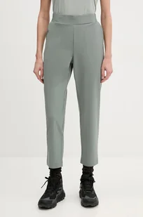 Helly Hansen spodnie sportowe Thalia 2.0 damskie kolor zielony proste high waist 34325 - Spodnie sportowe damskie - miniaturka - grafika 1