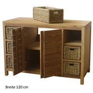 Ręczniki - Zestaw mebli łazienkowych Skara lite drewno tekowe Bez wysokiej szafki Bez lustra 90 cm Bez wieszaka na ręczniki - miniaturka - grafika 1