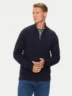 Swetry męskie - Tommy Hilfiger Sweter Classic MW0MW36532 Granatowy Regular Fit - miniaturka - grafika 1