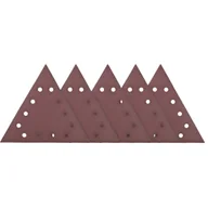 Materiały ścierne - Tarczki ścierne z otworami trójkątne do szlifierek do gipsu DEDRA DED7749t6 285 mm, gr.240, 5 szt. - miniaturka - grafika 1