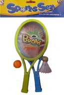 Inne gry towarzyskie - Zestaw Plażowe Paletki Rakietki Badminton Lotka - miniaturka - grafika 1