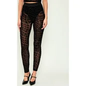 Legginsy - Versace Jeans Couture Legginsy TULLE FLOCK LIQUIFY | Slim Fit - miniaturka - grafika 1