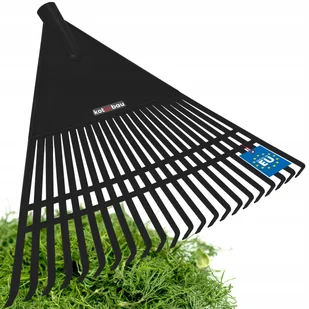 GRABIE GRABKI OGRODOWE PLASTIKOWE 55cm WACHLARZOWE DO LIŚCI TRAWY GRABIENIA - Grabie i motyki - miniaturka - grafika 1