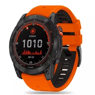Pasek do GARMIN FENIX 5 / 6 / 6 PRO / 7 Tech-Protect IconBand pomarańczowo-czarne - Akcesoria do smartwatchy - miniaturka - grafika 6