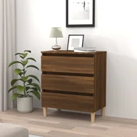 Szafki do salonu - Lumarko Szafka, brązowy dąb, 60x35x69 cm, materiał drewnopochodny - miniaturka - grafika 1