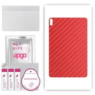 Akcesoria do tabletów i e-booków - folia naklejka skórka strukturalna na TYŁ do Huawei MatePad 10.4 5G - Carbon Czerwony - apgo SKINS - miniaturka - grafika 1