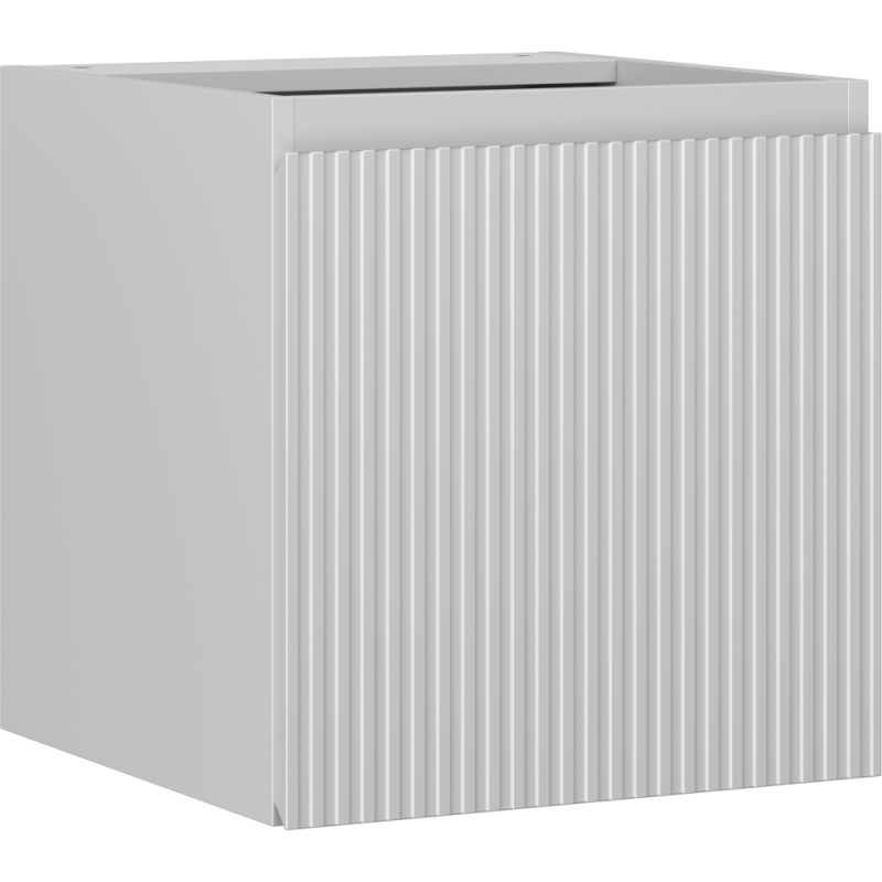 Mexen Rivel szafka łazienkowa podumywalkowa 45 cm, 1 drzwi, ryflowana, szara mat - 91A21-04547-1-BF62