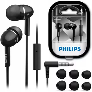 Philips SHE1455BK czarne (SHE1455BK/10) - Słuchawki - miniaturka - grafika 1
