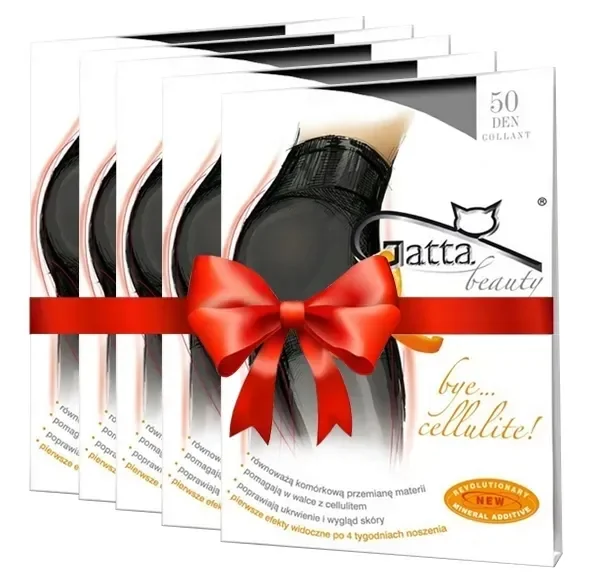 5x Rajstopy Gatta Bye Cellulite 50 Den 5-xl Nero