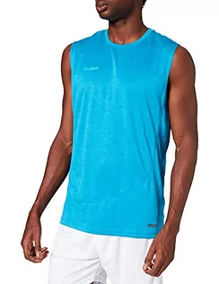 Koszulki i topy damskie - JAKO JAKO Męski tank top Active Basics, niebieski melanż, XXL, 6049 niebieski niebieski melanż L 6049 - grafika 1