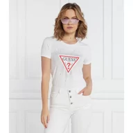 Koszulki i topy damskie - GUESS T-shirt STAR TRIANGLE | Regular Fit - miniaturka - grafika 1