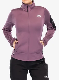 Polar damski The North Face Mistyescape Fleece - midnight mauve/tnf black - Bluzy sportowe męskie - miniaturka - grafika 1