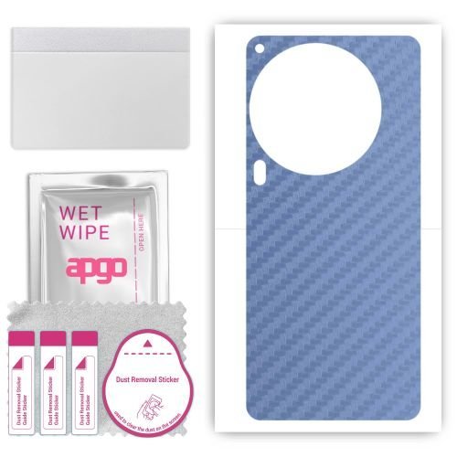 folia naklejka skórka strukturalna na TYŁ do Tecno Camon 30 - Carbon Granatowy - apgo SKINS