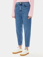 Spodnie damskie - Tommy Jeans Jeansy DW0DW19245 Niebieski Mom Fit - miniaturka - grafika 1