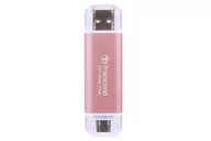 Dyski SSD - TRANSCEND ESD310P 1TB External SSD USB 10Gbps Type C/A Pink - miniaturka - grafika 1