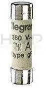 Bezpieczniki elektryczne - Legrand Wkładka bezpiecznikowa cylindryczna 8,5x31,5mm 10A gG 400V z sygnalizacją 012410 012410 - miniaturka - grafika 1
