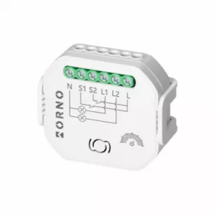 Orno Tuya przekaźnik dopuszkowy 2 kanały ze ściemniaczem smart wi-fi+ble - Sterowniki i przekaźniki - miniaturka - grafika 1