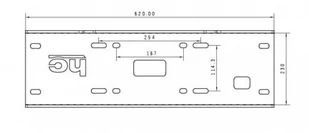 Uniwersalna płyta montażowa wyciągarki HD krótka 230 mm uniwersalne 81861617 - Wciągarki - miniaturka - grafika 2