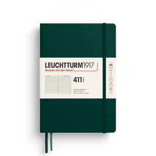 Notatnik Leuchtturm1917 A5, 411 stron, linie, Forest Green - Planery - miniaturka - grafika 1