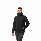 Kurtki męskie - Męska kurtka przeciwdeszczowa Jack Wolfskin ROBURY 2L JKT M black - S - miniaturka - grafika 1