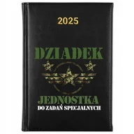 Notesy i bloczki - KALENDARZ DZIENNY CZARNY TEMINARZ A5 2025 PLANER PREZENT DZIEŃ DZIADKA WZ - miniaturka - grafika 1
