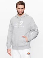 Bluzy męskie - New Balance Bluza MT31537 Szary Relaxed Fit - miniaturka - grafika 1