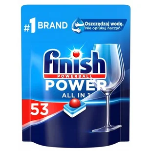 Finish Tabletki do zmywarki Power All-in-1 Fresh 53 szt. - Środki do zmywarek - miniaturka - grafika 1