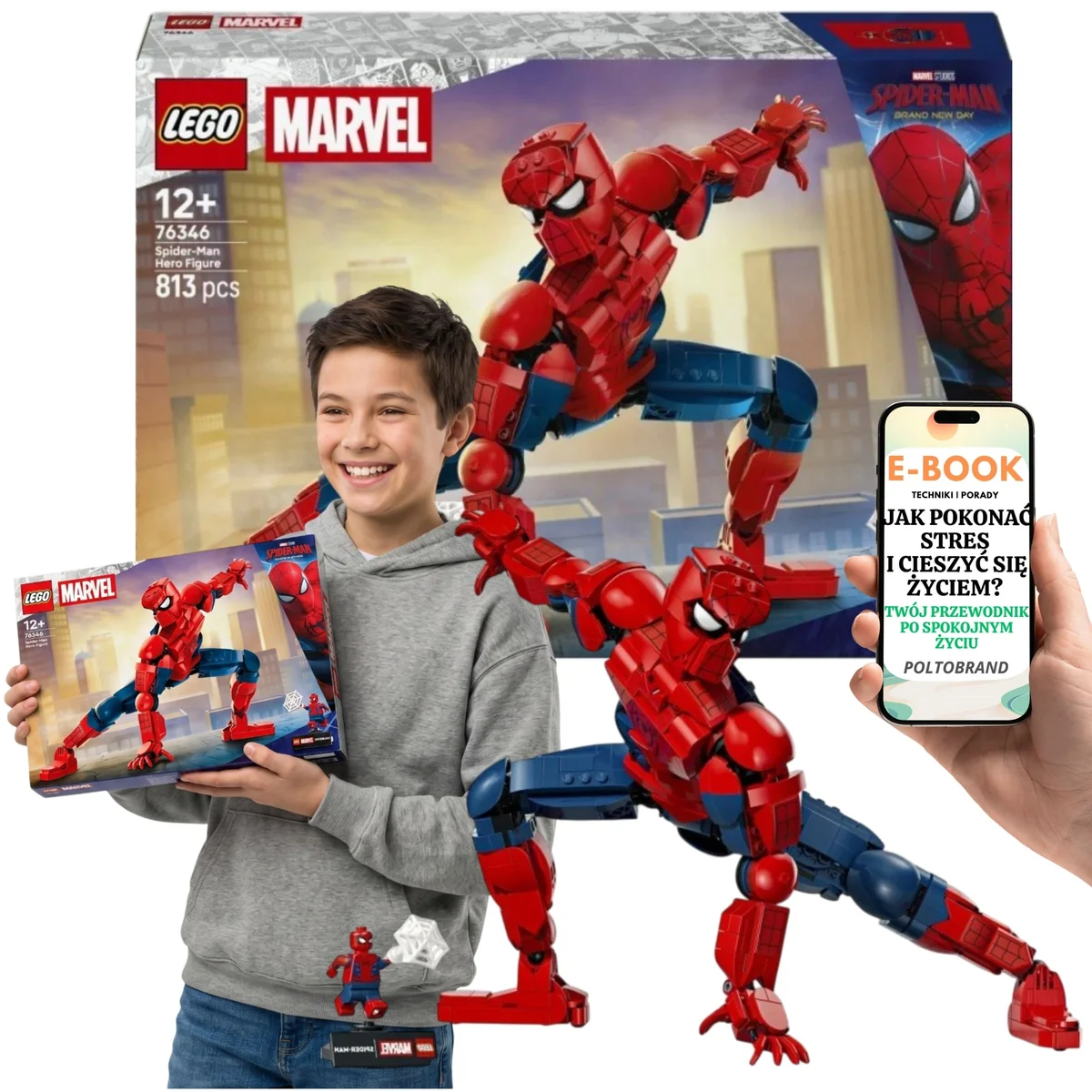LEGO Marvel Ruchoma Figurka Spider-Man 76346