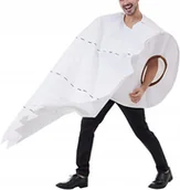 Stroje karnawałowe - Przebranie Kostium Rolka Papier Toaletowy Toaletowego Uniwersalny Biały - miniaturka - grafika 1