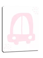 Obrazy i zdjęcia na płótnie - Różowe auto - obraz na płótnie Wymiar do wyboru: 60x80 cm - miniaturka - grafika 1