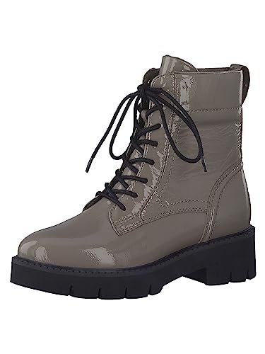 Tamaris Damskie sztyblety 8-85216-41, Taupe Patent, 37 EU