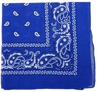 Apaszki i szaliki damskie - Chustka bawełniana chusta bandamka dzieci dorośli szafir - miniaturka - grafika 1