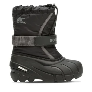 Śniegowce Sorel Childrens Flurry™ Boot 2114082016 Czarny - Buty dla chłopców - miniaturka - grafika 1