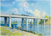 Puzzle - Bluebird Puzzle Puzzle 1000 Widok na most kolejowy w Argenteuil - Bluebird Puzzle - miniaturka - grafika 1