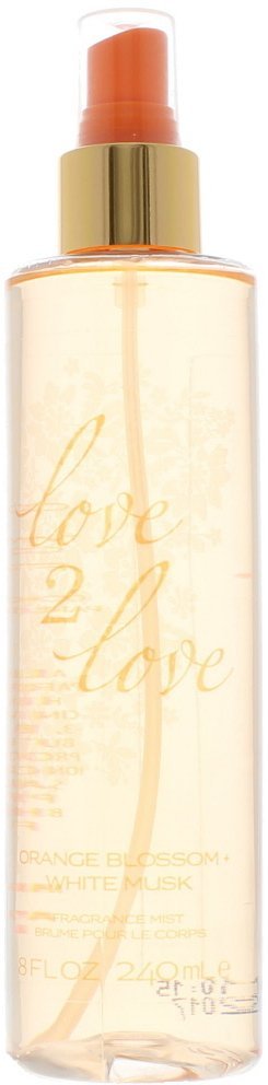 Coty Love 2 Love, Orange Blossom + White Musk, Body Spray, Body, 240 ml For Women