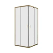 Kabiny prysznicowe - Kabina prysznicowa 90 x 90 cm Ina Gold Liveno - miniaturka - grafika 1