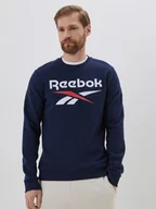 Bluzy męskie - Bluza bez kaptura męska Reebok Identity Big 100050277 S Granatowa (4066751210279) - miniaturka - grafika 1