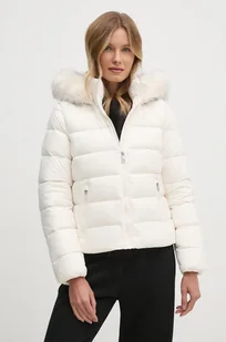 Tommy Hilfiger kurtka puchowa damska kolor beżowy zimowa WW0WW43520 - Kurtki damskie - miniaturka - grafika 1