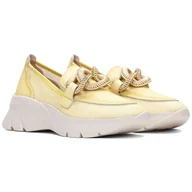 Mokasyny damskie - Mokasyny damskie Hispanitas HV254050 MESH-V25 BANANA 36 - miniaturka - grafika 1