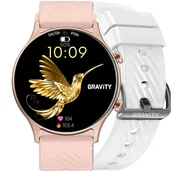 Smartwatch - Gravity GT19-5 Biały, Różowy - miniaturka - grafika 1