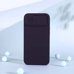 Nillkin CamShield Magnetic Silicone Case etui iPhone 14 Plus magnetyczny MagSafe pokrowiec z osłoną na aparat fioletowy - Etui i futerały do telefonów - miniaturka - grafika 19