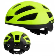 Kaski rowerowe - Rogelli Puncta Kask Rowerowy Fluorowy - miniaturka - grafika 1